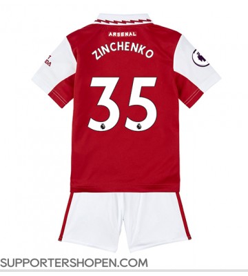 Arsenal Oleksandr Zinchenko #35 Hemmatröja Barn 2022-23 Kortärmad (+ korta byxor)